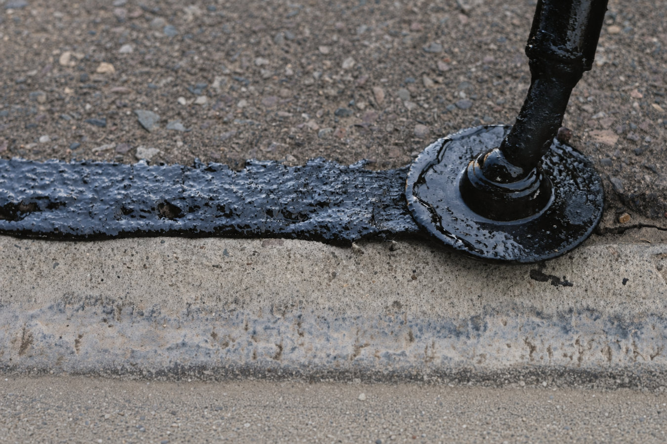 Asphalt crack sealing